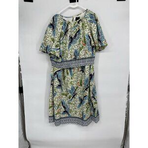 Alex Marie Women Size XL  Set Skirt and Blouse Birds Under the Palms